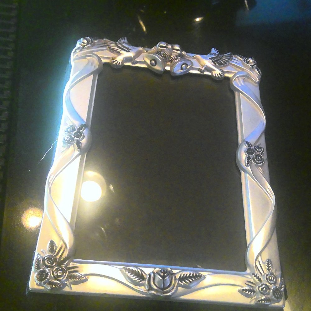 Vintage Godinger Silver Plated Satin Finish 4"x6" Wedding Gift Photo Album Art